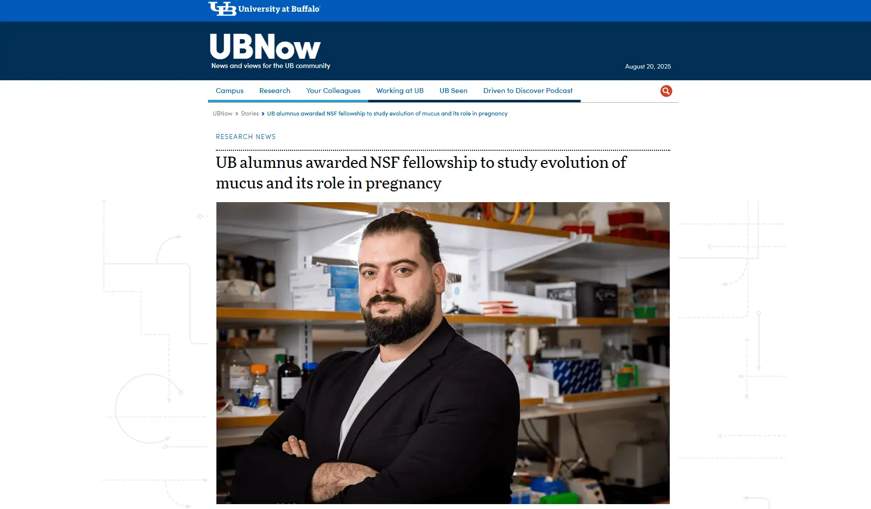 Exciting Milestone: NSF Fellowship to Explore Mucus Evolution and Pregnancy